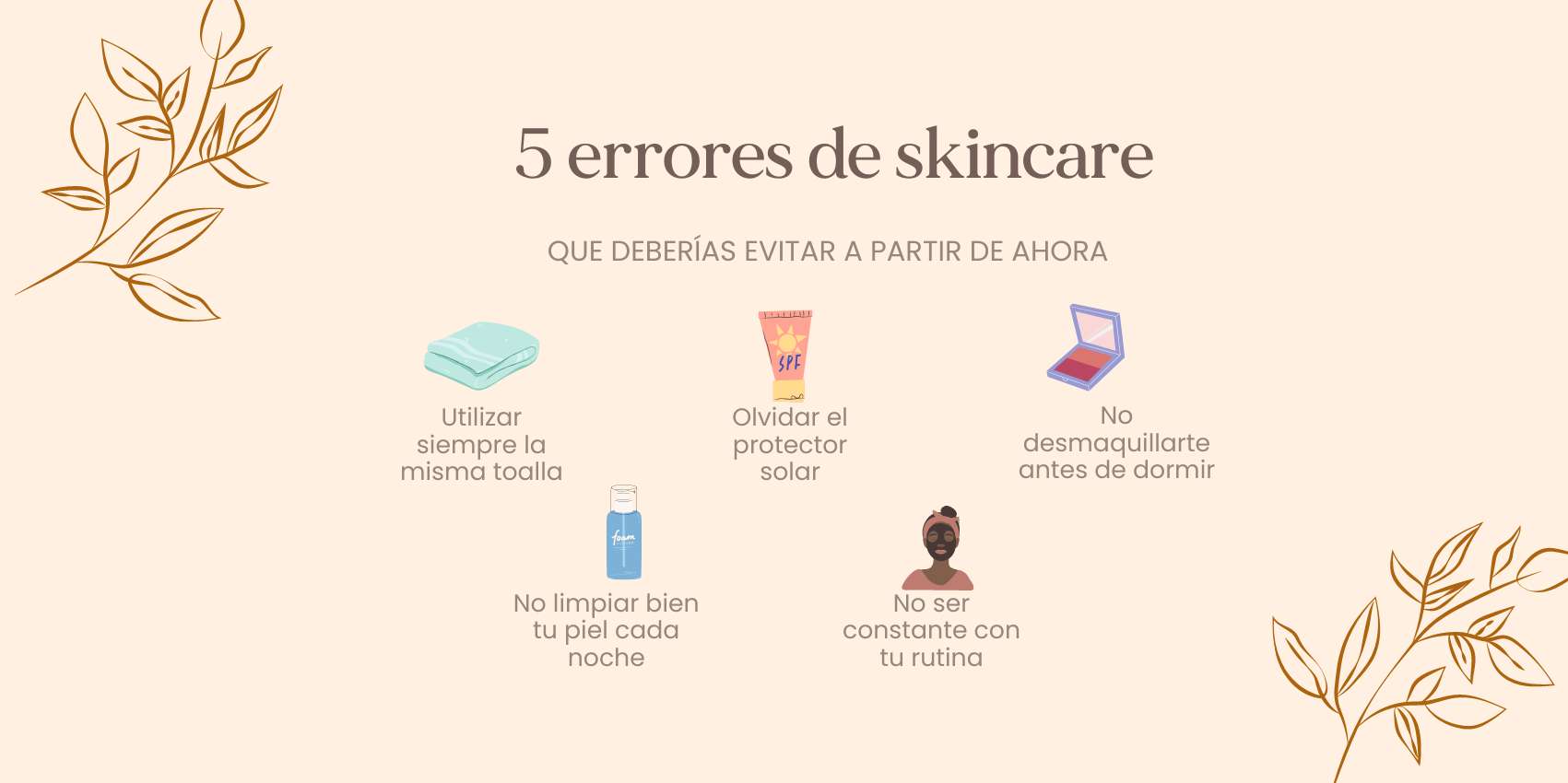 errores de skincare