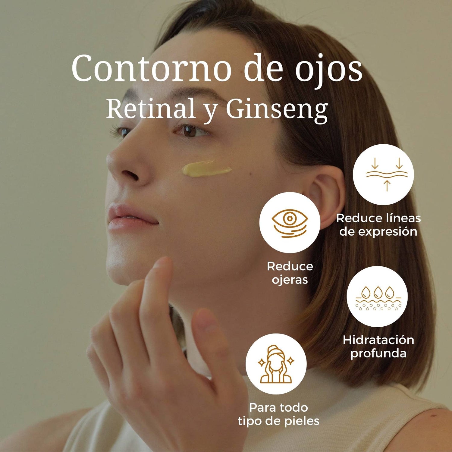 Serum contorno ojos: Ginseng + Retinal 30ML