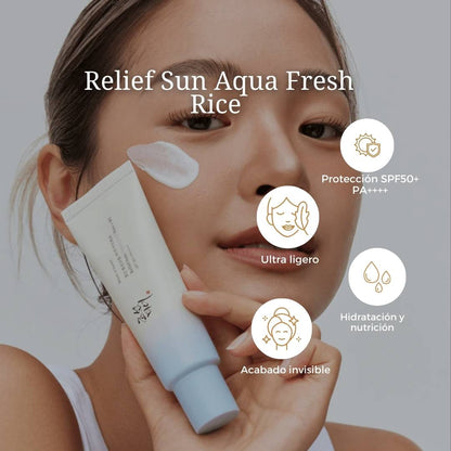 Protector Solar Relief Sun Aqua Fresh Rice +B5 50ML